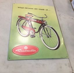 Roadmaster Bicycle Vintage-Style Metal Sign