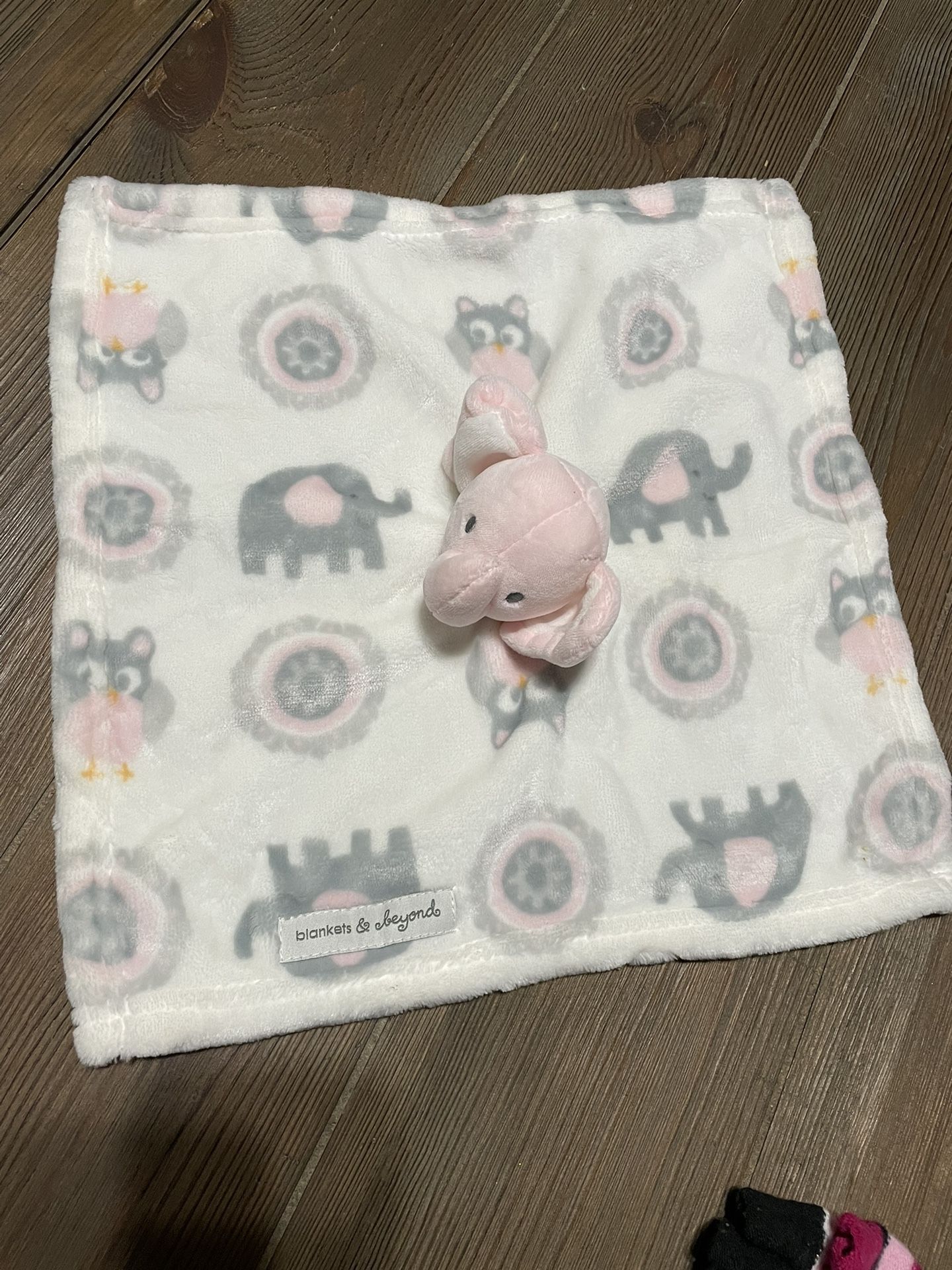 Baby elephant snuggle toy