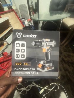 DEKO DKCD20XL 20V cordless drill