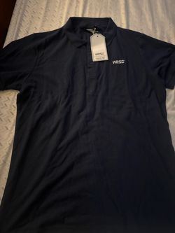 WeSC Navy Blue Polo Shirt with Tags