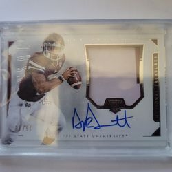 2016 National Treasures RC Dak Prescott Auto Rookie Patch Auto #/99