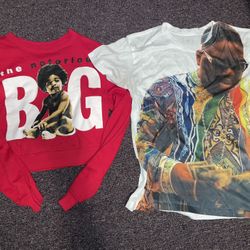 Notorious BIG Biggie Smalls sweatshirt tee shirt lot bundle Christopher Wallace 