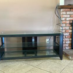 Glass Table With TV Stand