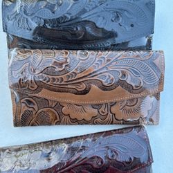 Leather Tooled Wallet
