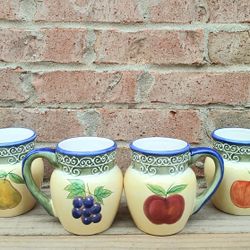 Certified International Florentine Mugs 
