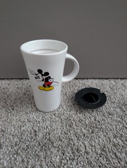 Mickey And Pluto Disney Mug With Lid 