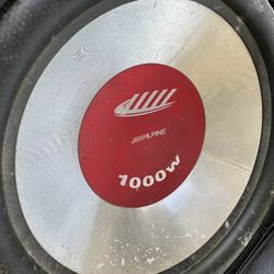 Alpine Subwoofer 1000W