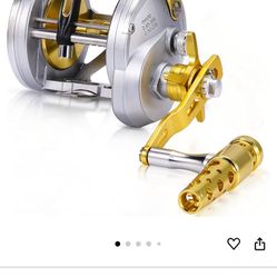 One Bass Fishing Reels Level Wind Trolling Reel Conventional Jigging Reel for Saltwater Big Game Fishing