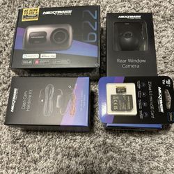 Nextbase 622GW Dash Cam NEW- with rear camera, Hardwire Kit, and 256gb MicroSD