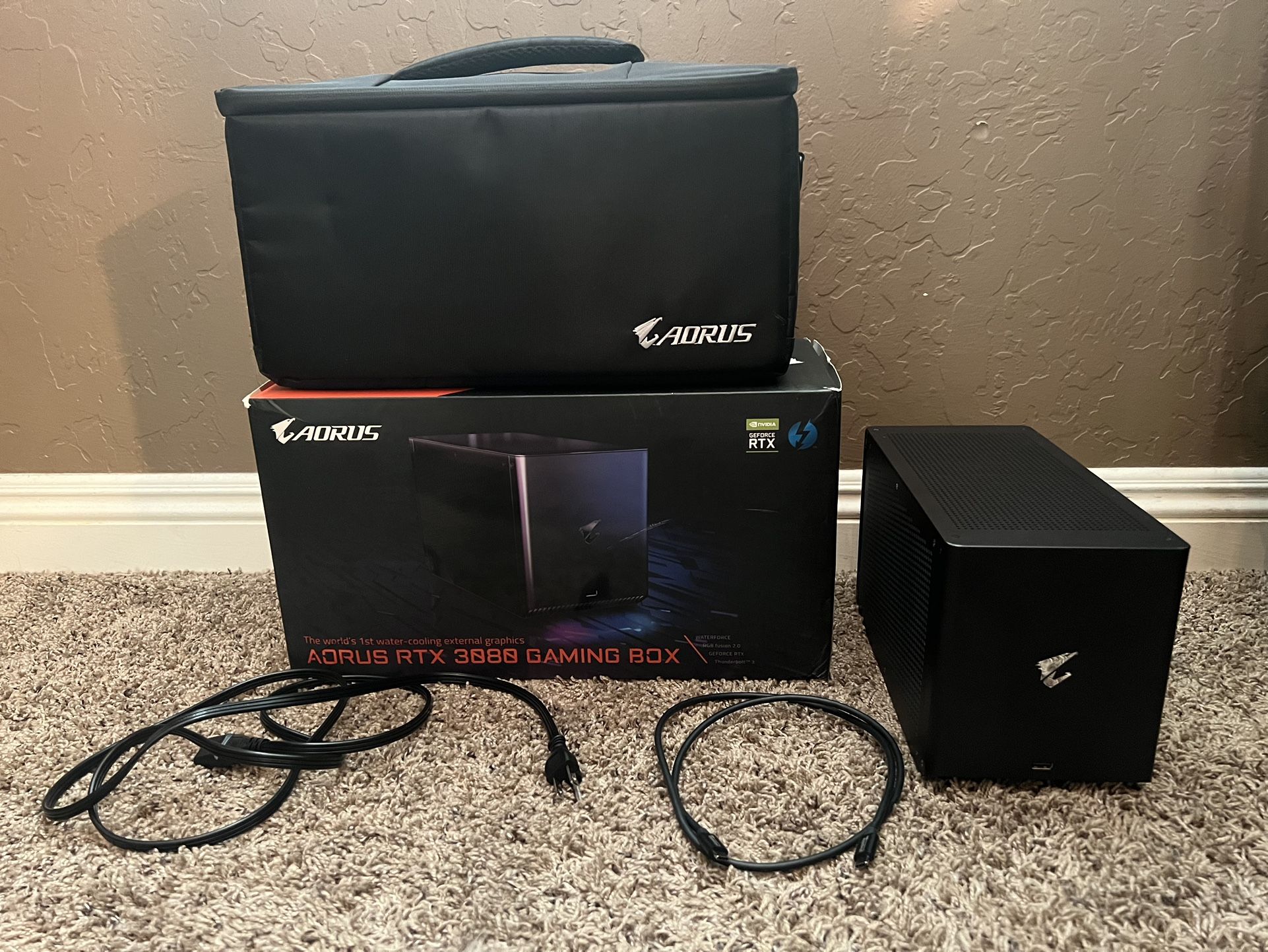 GIGABYTE AORUS RTX 3080 Gaming Box eGPU WATER COOLED LHR External Graphics Card