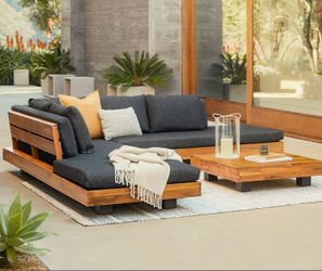 OPEN BOX!  Article Lubek Corner Outdoor Sectional Set - Delivery Available