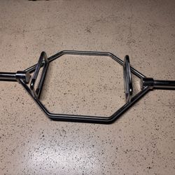 Sunny Health & Fitness Olympic Hex Trap Bar – 2” Sleeves – Great Condition