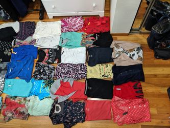 37 tops 3shrugs 1 scarf total 41 clothes