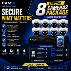 8 Cameras package