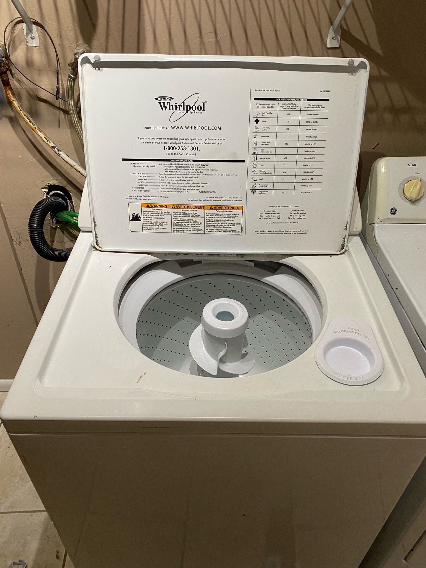 Whirlpool washer
