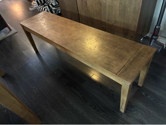 Wood bench