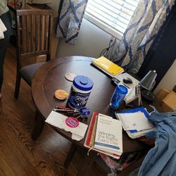 Wood Table With Chairs 