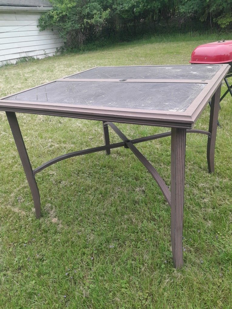 Aluminum Outside Dining Table