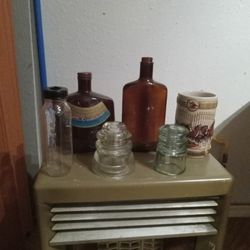 Vintage Glass Bottles/insulators 