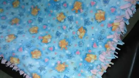 Baby blanket! 39" x 53" Soft, warm, thick! - $12