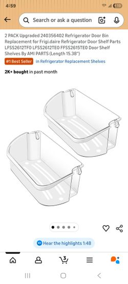 Replacement Shelfs For Frigidaire French Door Refrigerator 