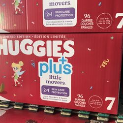 Huggies Little Movers Plus Size 7/96 Diapers 