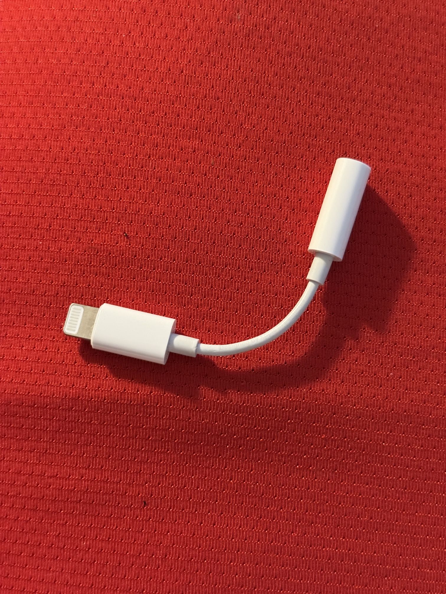 Apple Lightning to 3.5mm Headphone Jack Adapter.