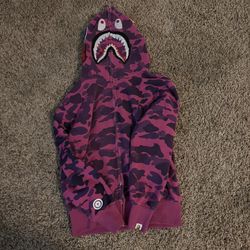 purple BATHING APE hoodie size S 