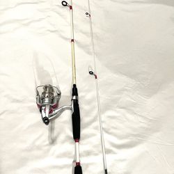 Like New Hardly Used R2F Series spinner fishing, reel, and rod combo set
