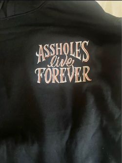 ALF stitched on hoodie Skulls/bones