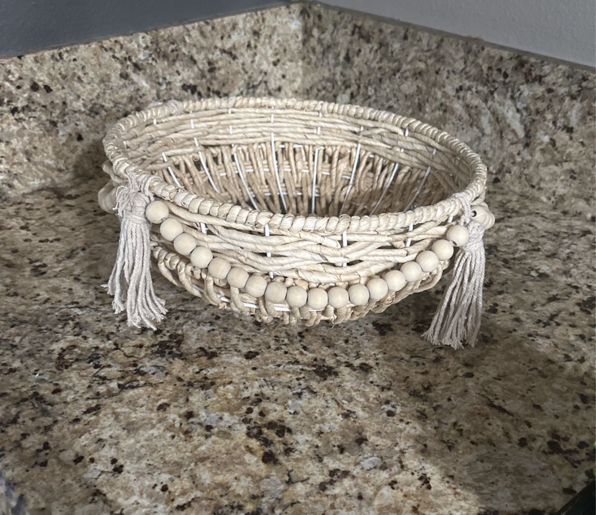 Home Decor- Boho Decorative Basket $20