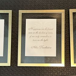 Harry Potter Wall Art Each Frame 12 By 15