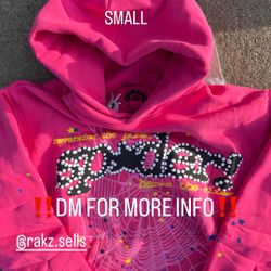 Sp5der P*NK V2 Hoodie Pink