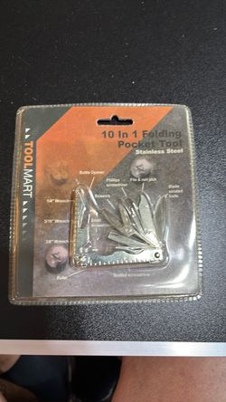 Toolmart 10-in-1 Folding Pocket Multi-Tool
