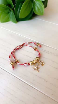Crimson Charm Bracelet 