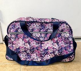 FLORAL PRINT OVERNIGHT BAG