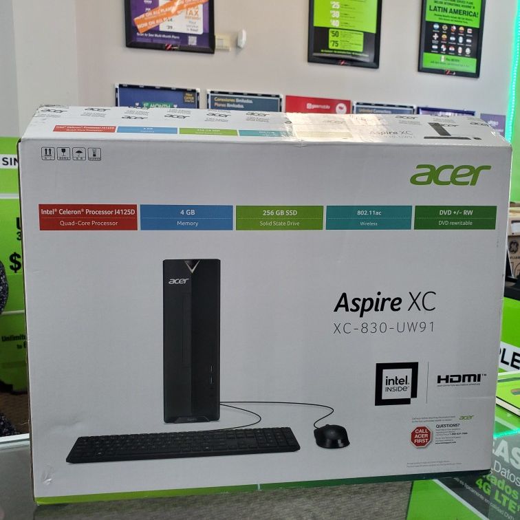 Acer Aspire Desktop 4Gb Ram 256Gb SSD Desktop Brand New In Box
