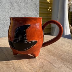 Handmade Ceramic Pottery Mug (Witch Hat) $10