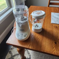 Cuisinart glass blender and plastic food processor combo