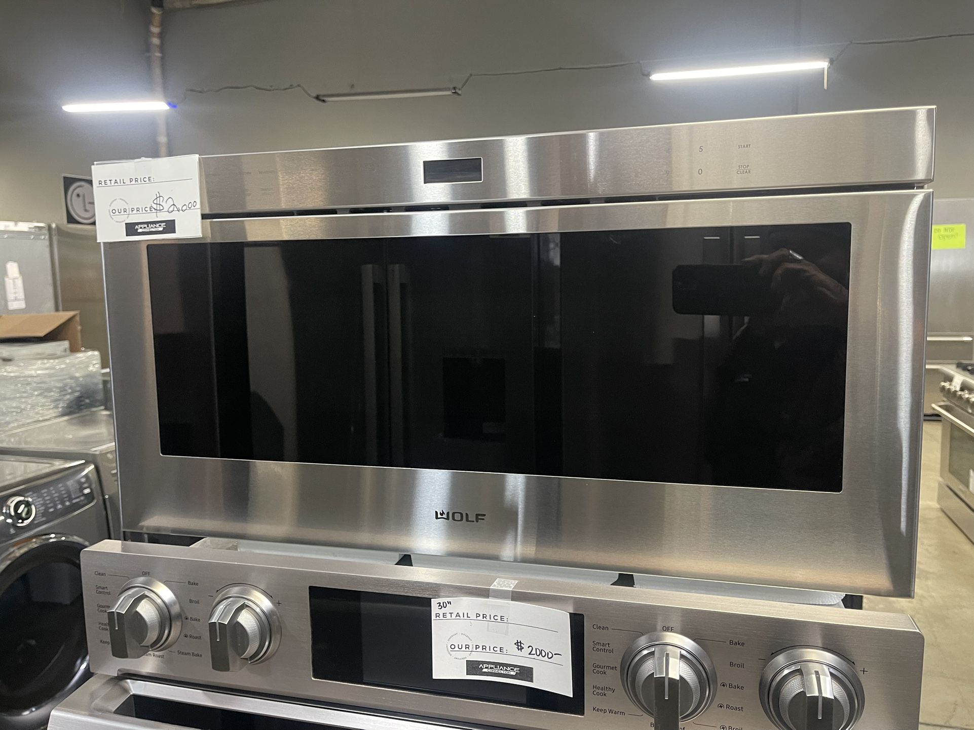 WOLF 30 INCH WIDE SLIDE IN MICROWAVE