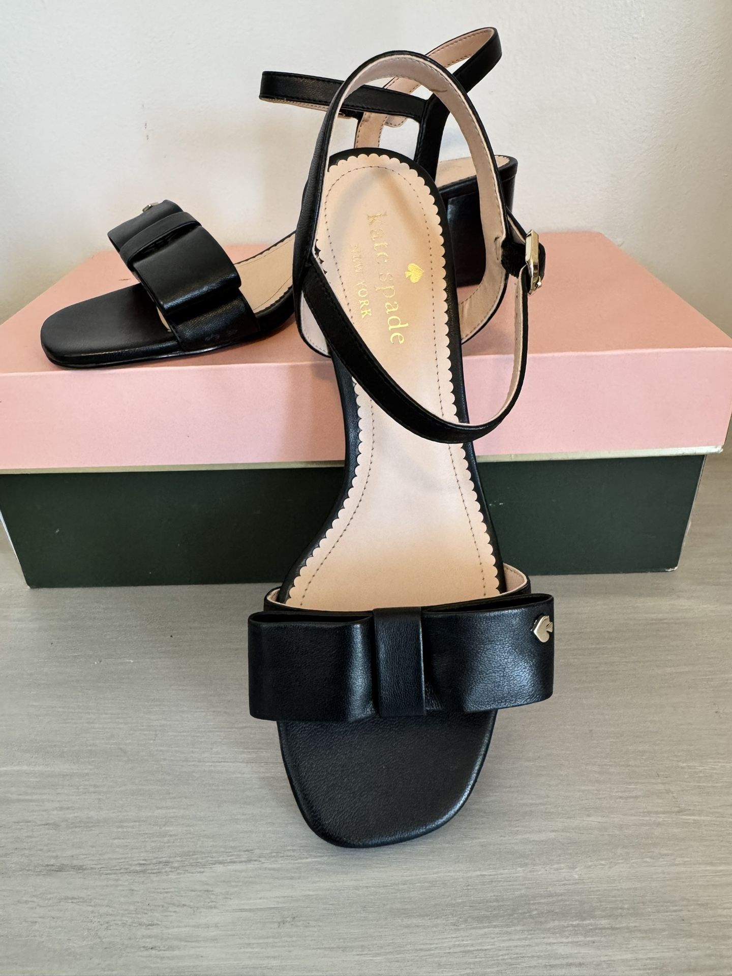 Kate Spade Black Leather Sandals
