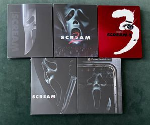 Scream 4K SteelBook Collection (1, 2, 3, 5 & VI)– Excellent Condition