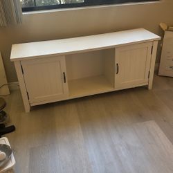 White TV Stand / Storage Cabinet