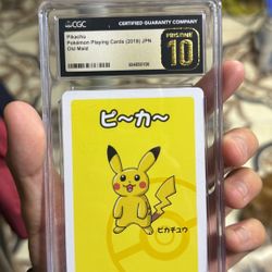 Pikachu PRISTINE 10 Old Maid JP 2019