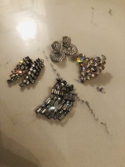 Vintage clip on earrings. Make me an offer