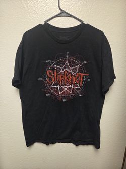 Bravado Men's Size XL T-Shirt Slipknot Band Logo Graphic Print Short Sleeve Black
