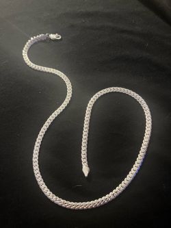 Beautiful Herringbone 925 Sterling Silver Overlay with Lobster Claw Clasp Closure