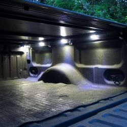 Alpena Truck Bed White LED Pod Lights with Pin Switch, 12V, Model 77691, Universal Make/Fit Type for Cars, Trucks and SUVs