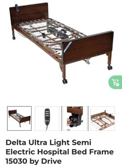 Delta Ultra Light Semi Electric Hospital Bed Frame