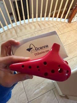 Red 12-Hole Ocarina (C)